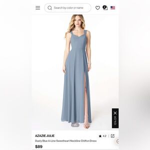 AZAZIE BLUE BRIDESMAID DRESS